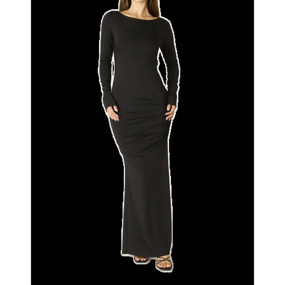 NEW COTTON CANDY LA sonney maxi dress in black